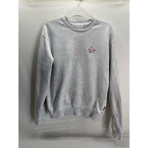 BTS x McDonald’s Grey Crewneck Sweatshirt Long Sleeve Pullover Men's Size Large